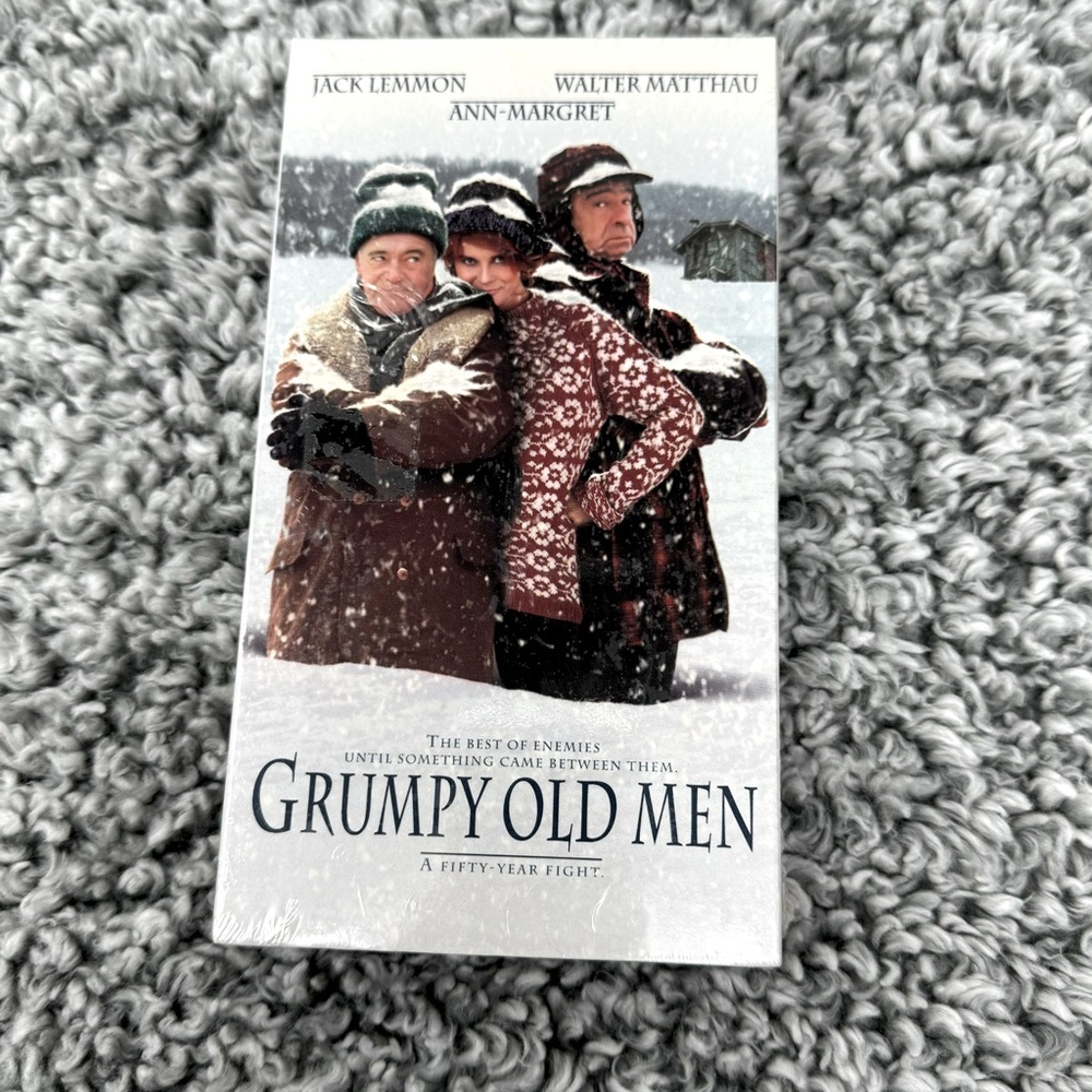 Sealed VHS 1993 1994 Grumpy Old Men Jack Lemmon Ann Margret Matthau Watermark‎